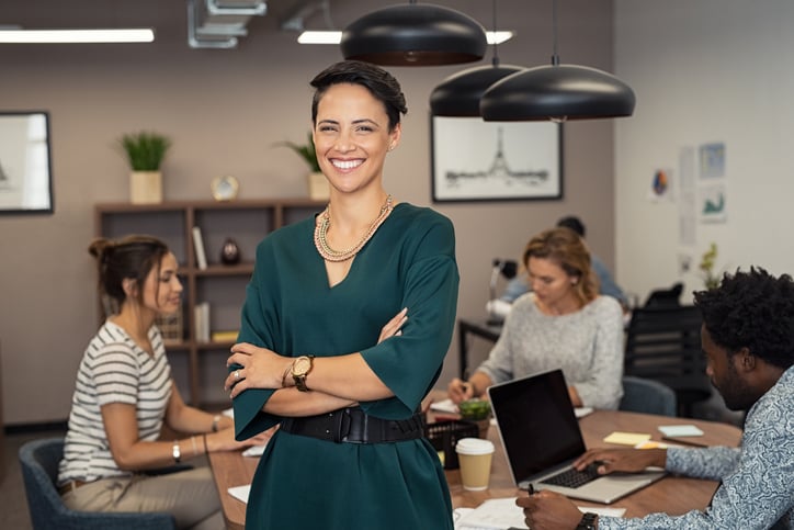 women taking change and serving as leaders in their organization 