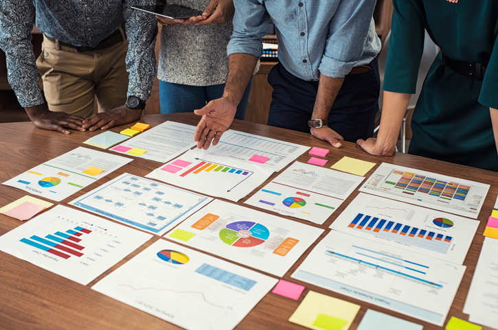 Comparing data and documents as well as getting input from employees on how to better develop a succession plan for the organization 